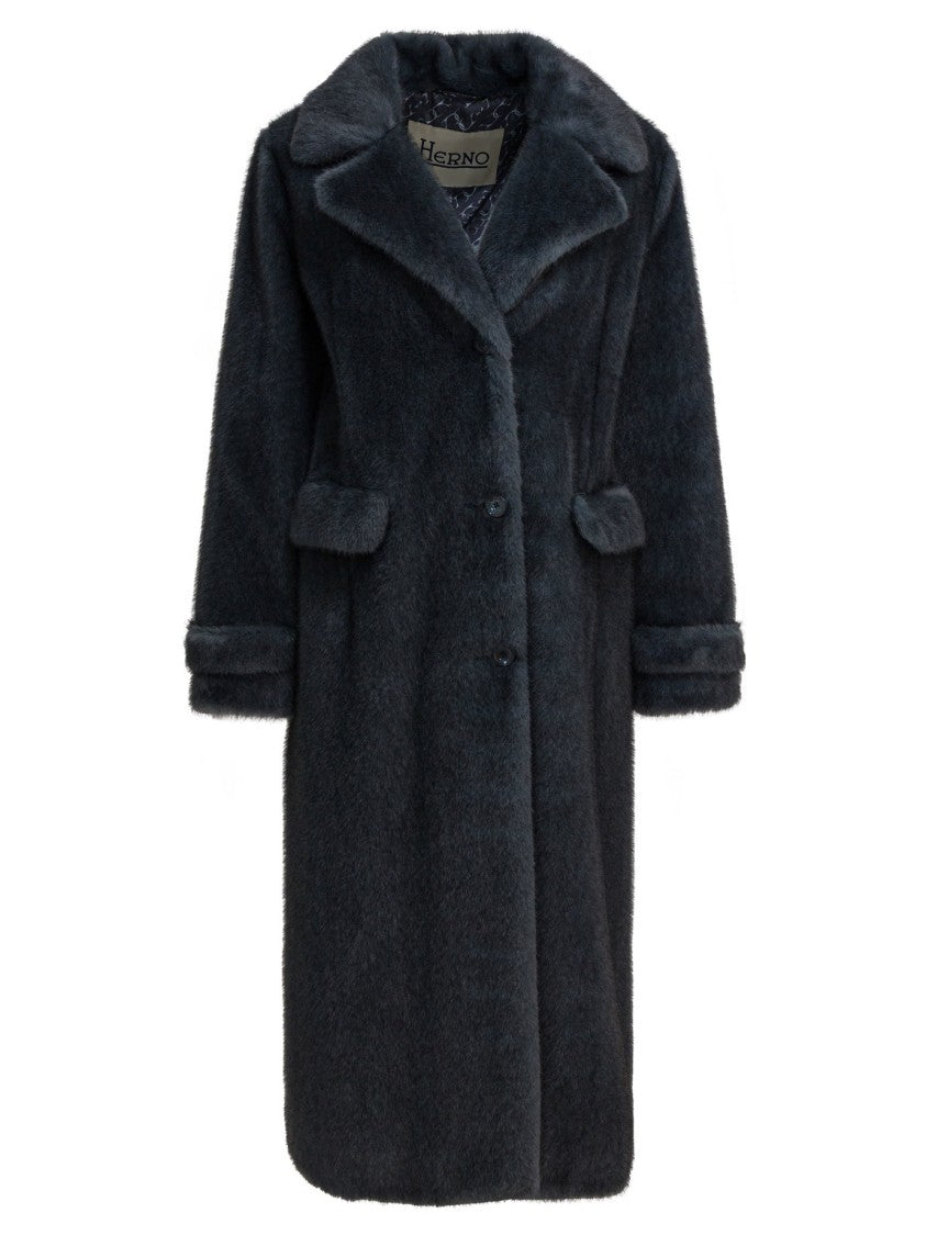 Herno Long Faux Fur Coat