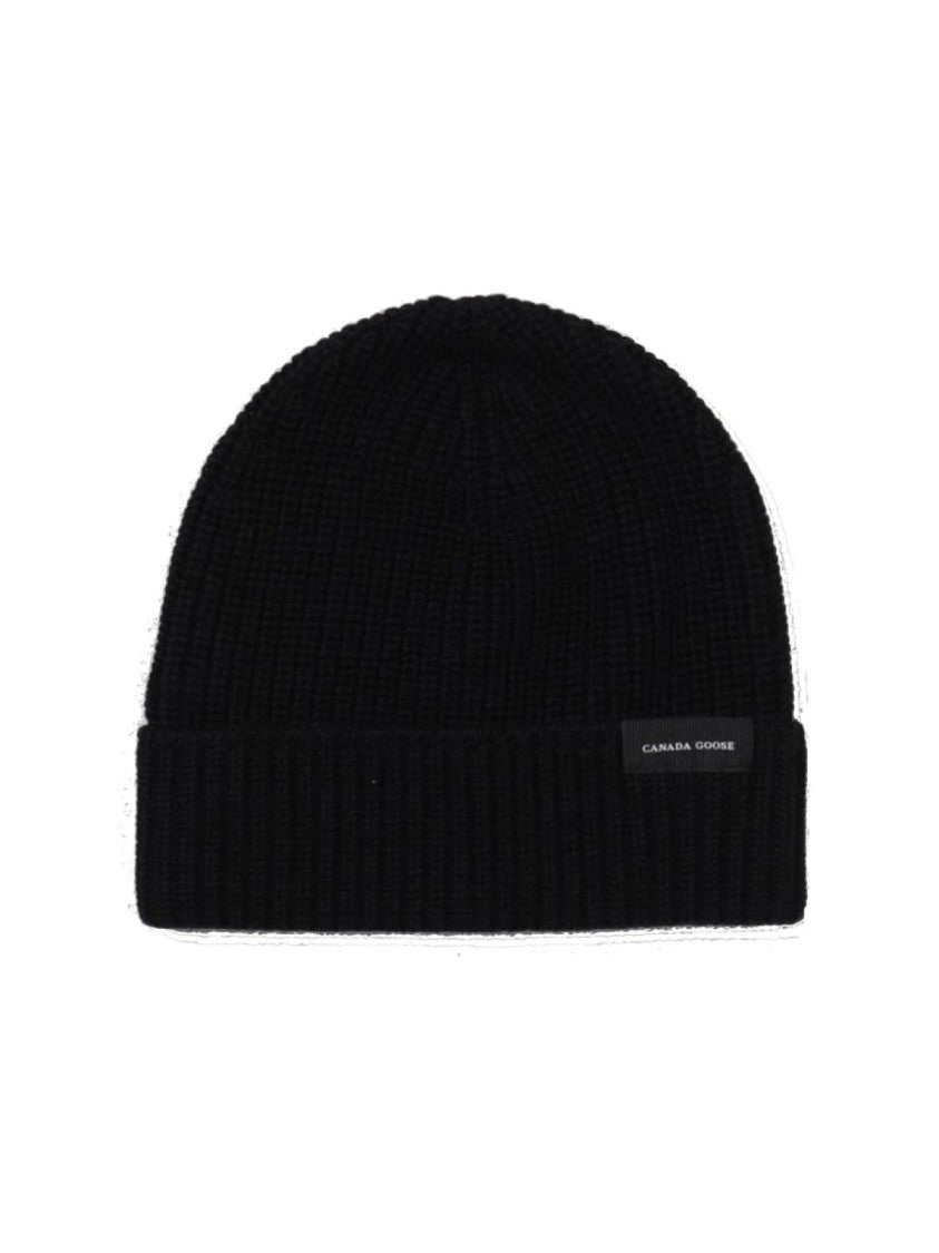 Canada Goose Rib Toque Wordmark Logo Beanie
