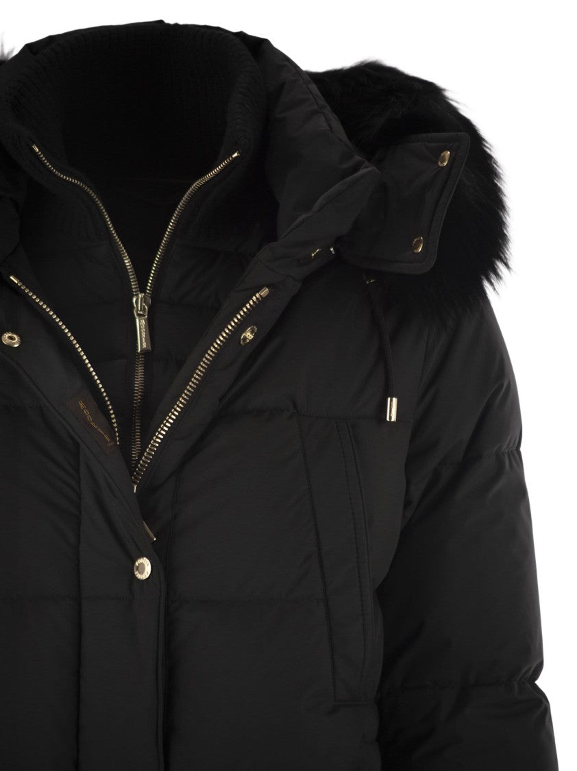 Moorer Talassa-Stp - Long Down Jacket With Hood