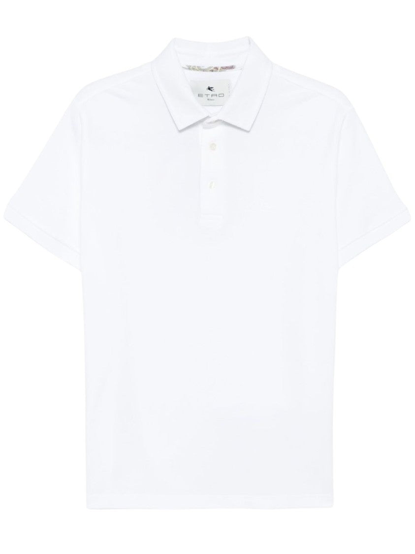 Etro Classic White Polo Shirt