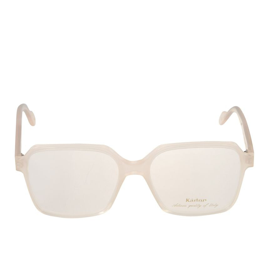 Kador Beige Lisa Light Translucent Square Eyeglasses