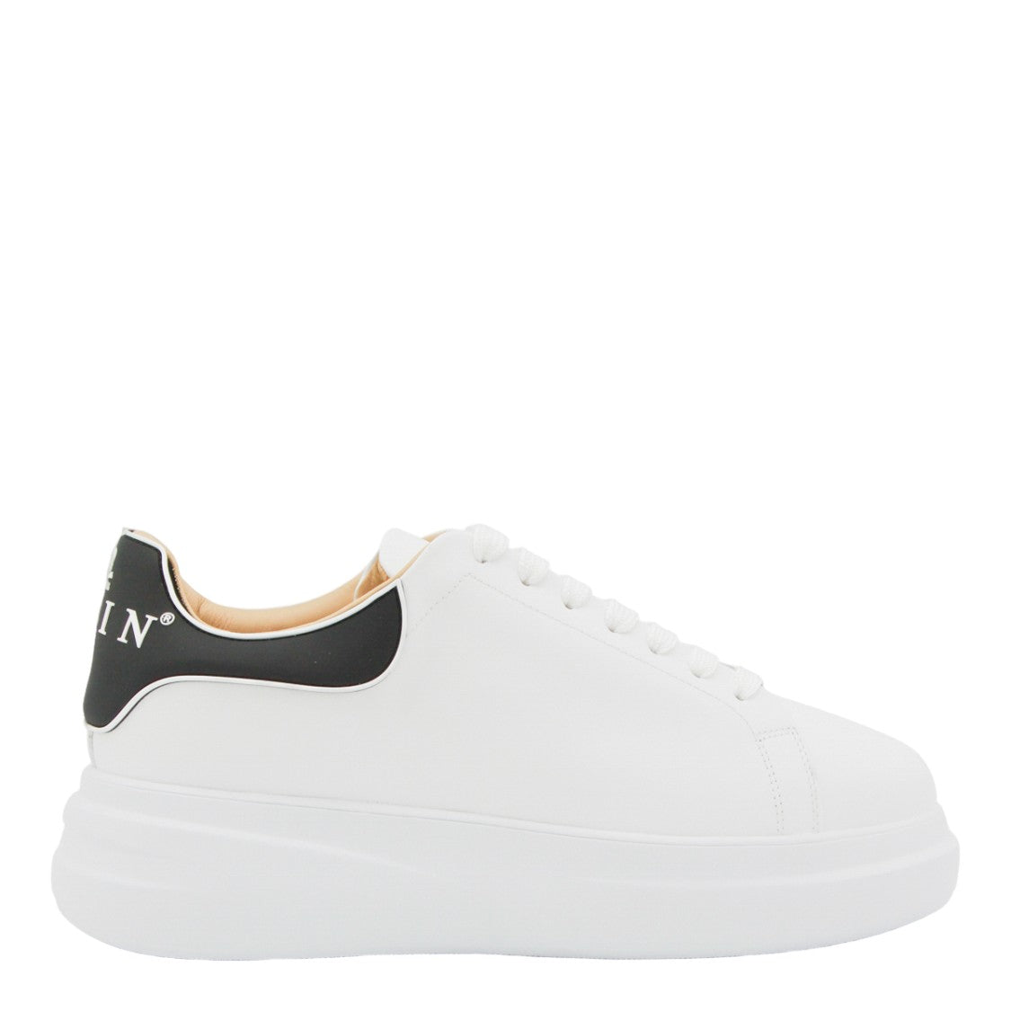 Philipp Plein White Sneakers With Skull And Crossbones Accent