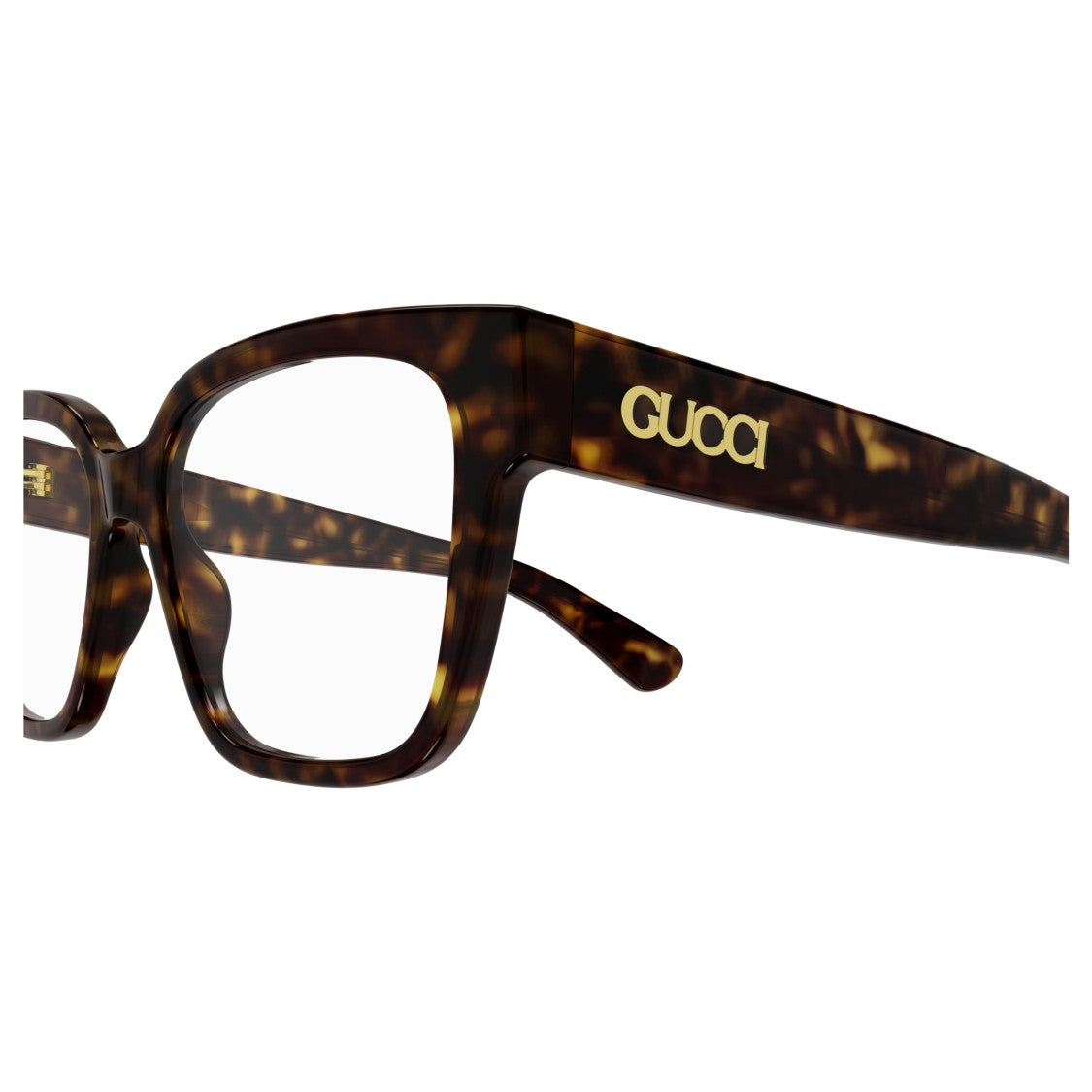 Gucci Gg1791o Oversized Tortoiseshell Square Frame Eyeglasses