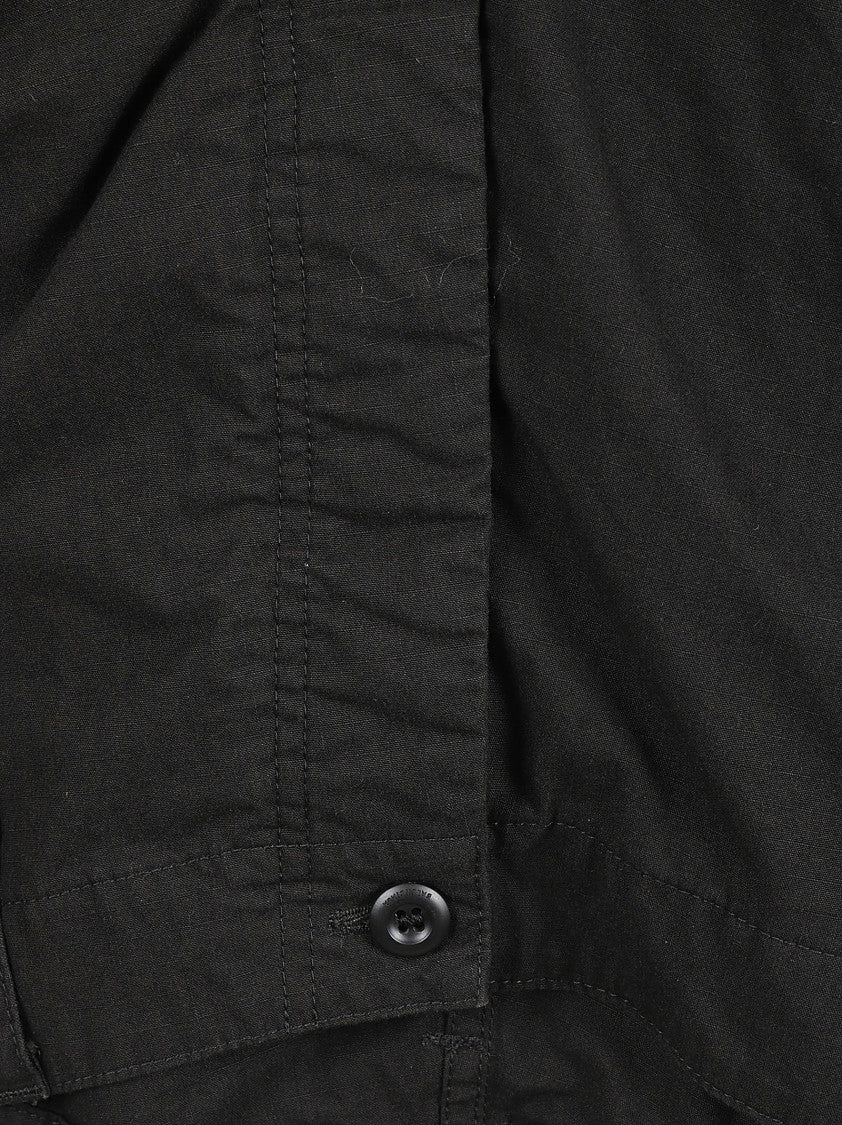 Balenciaga Structured V-Neck Top With Wide Sleeves