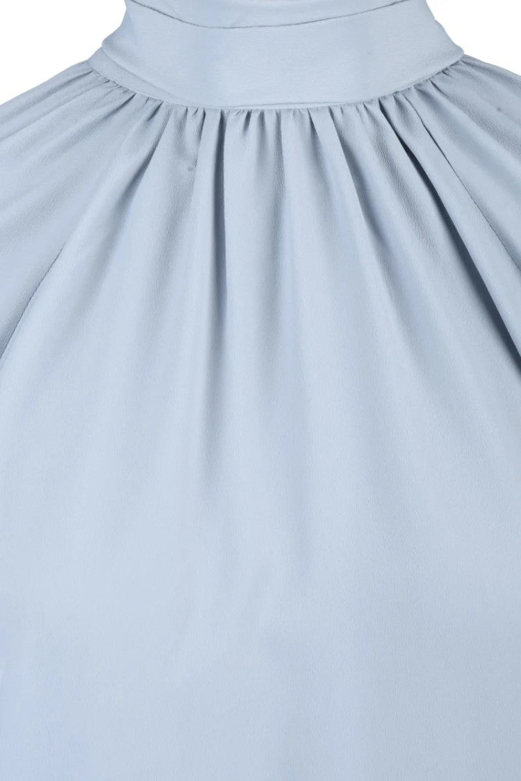 Eleventy Acetate And Silk Blouse - Light Blue
