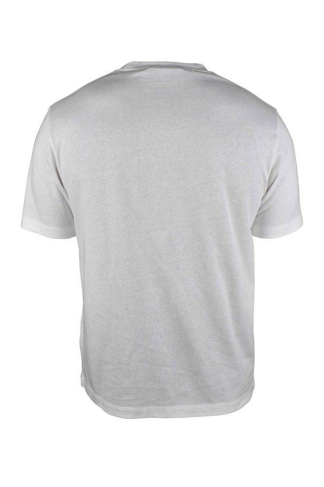 Palm Angels White Cotton T-Shirt With Chest Pocket