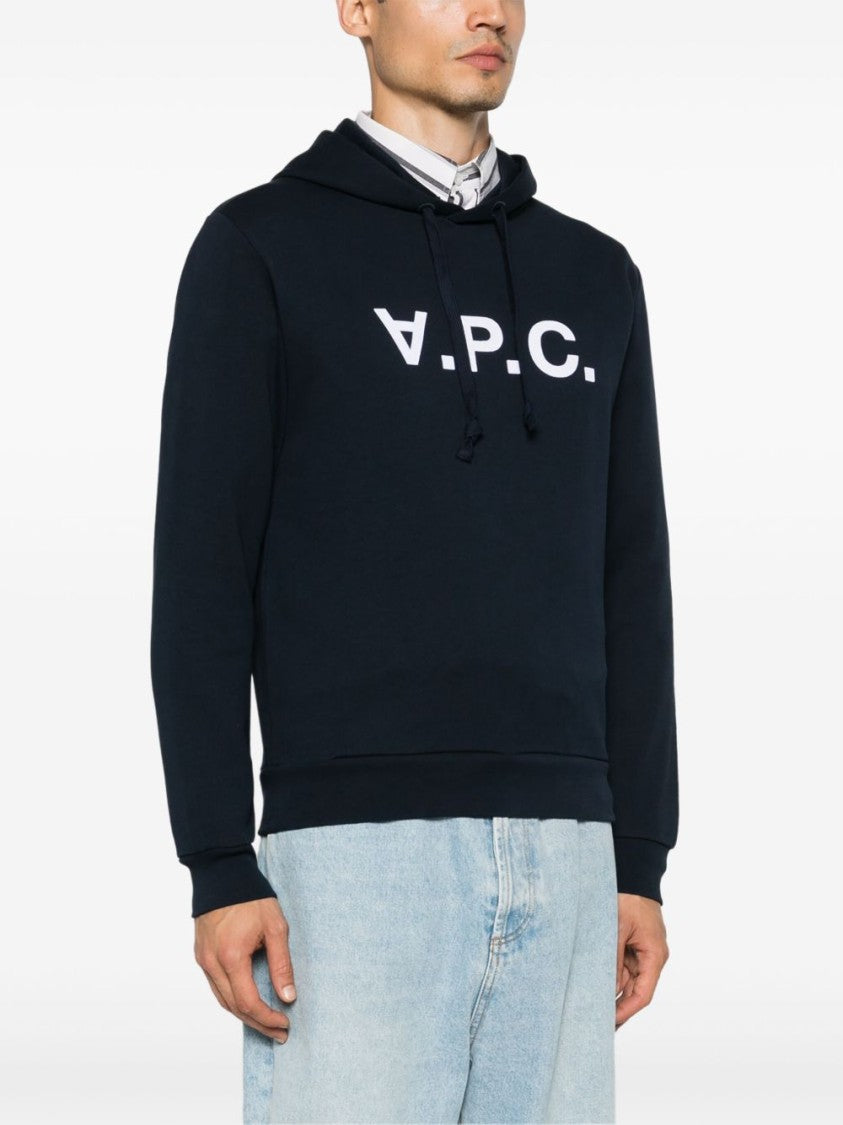 A.P.C. Midnight Blue Organic Cotton Blend Hoodie
