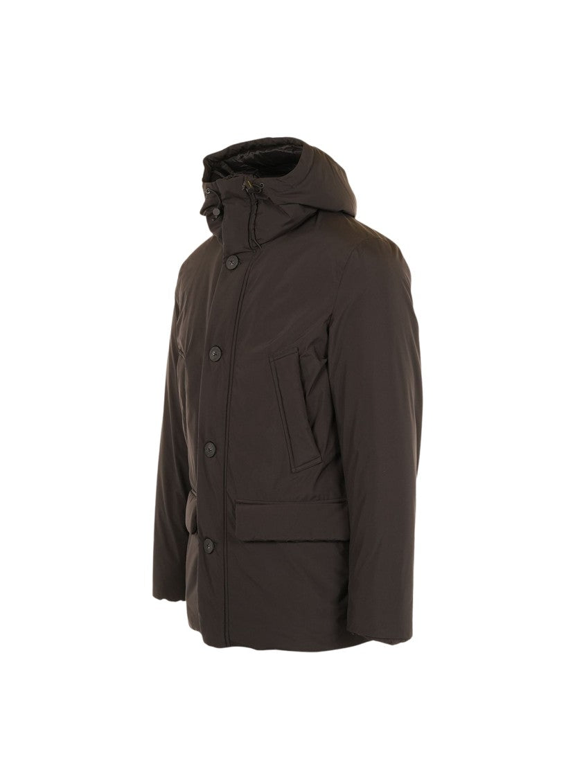 Woolrich Black Cloud Parka Padded Polyester Down Jacket