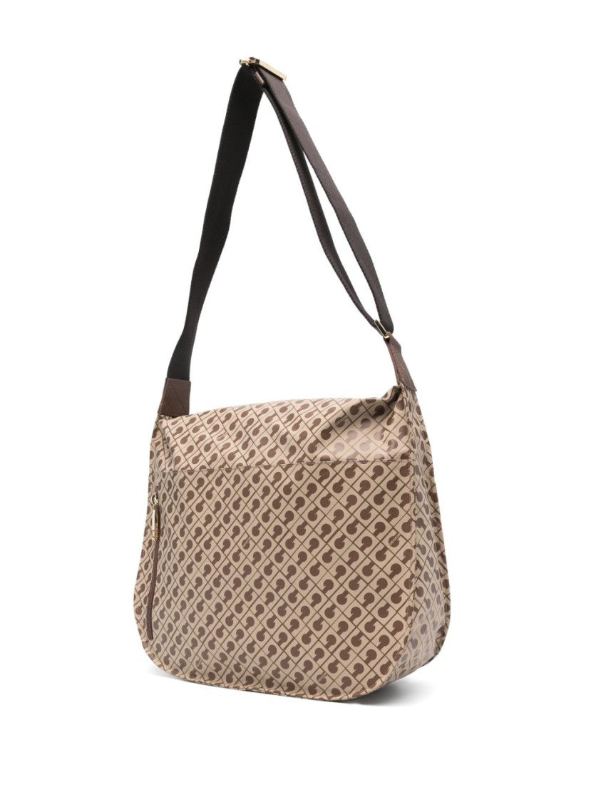 Gherardini Geometric Pattern Shoulder Bag With Adjustable Strap