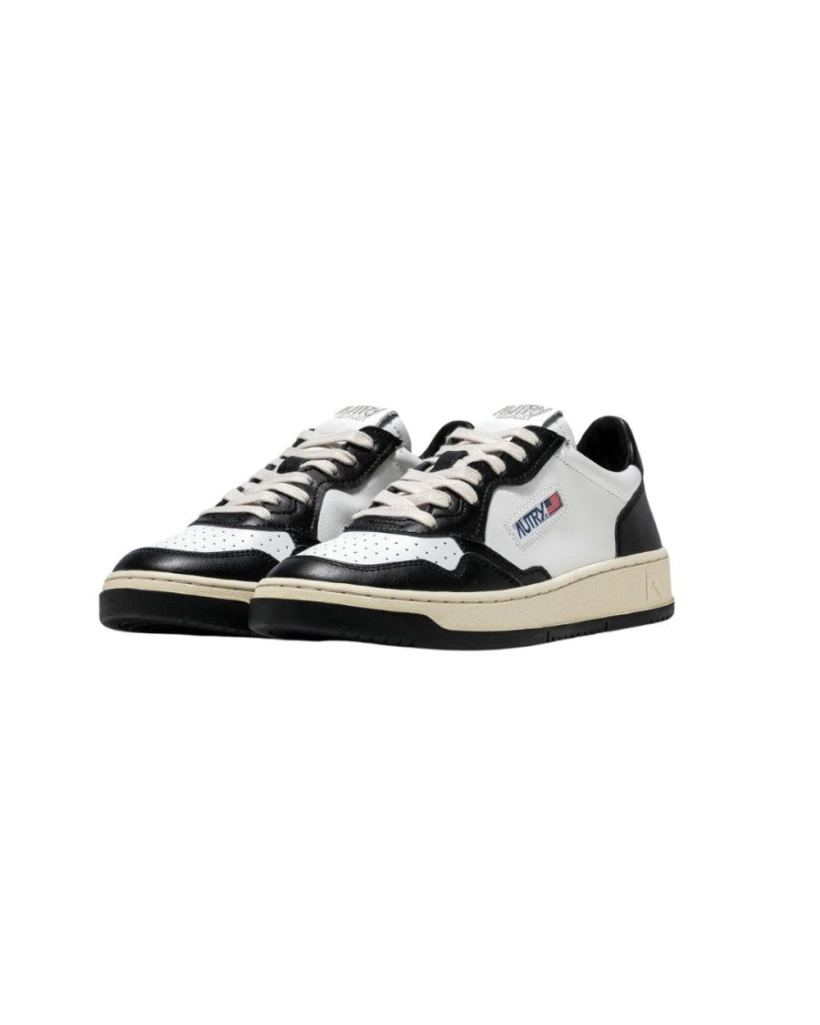 Autry Bicolor Low Sneakers With Padded Collar And Cushioned Insole