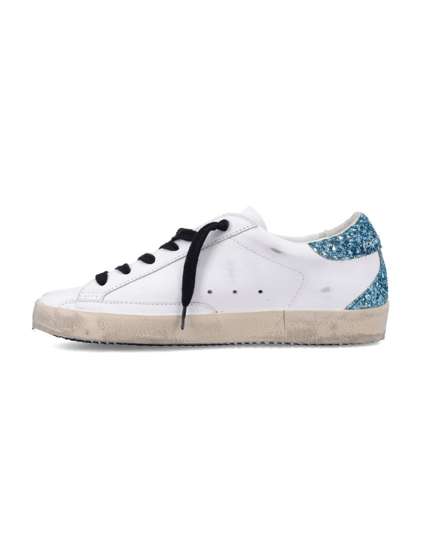 Golden Goose Superstar White Leather Distressed Low-Top Sneakers