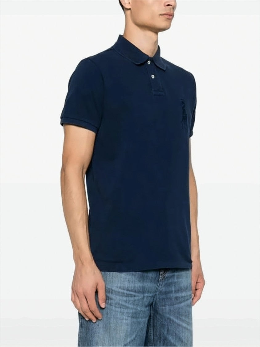 Polo Ralph Lauren Classic Deep Navy Polo Shirt With Embroidered Logo