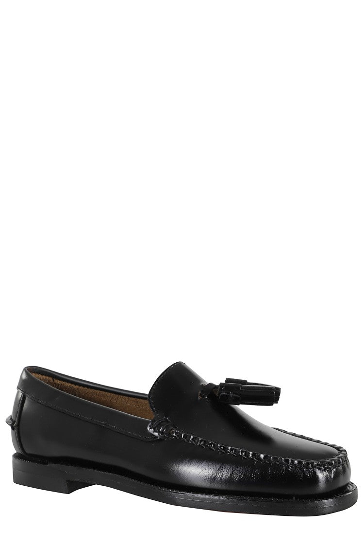 Sebago Shiny Leather Loafers With Tassel Detail