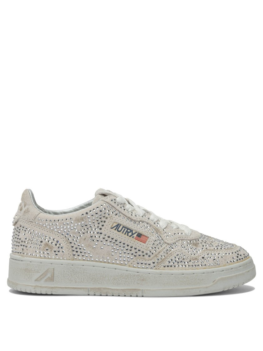 Autry "Medalist Low Crystal" Sneakers