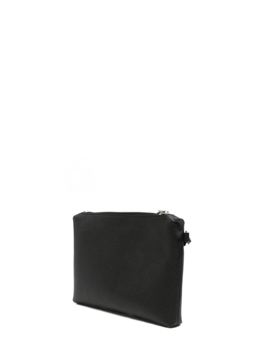 Tom Ford Pebbled Leather Belt Bag With Metallic Zipper Details