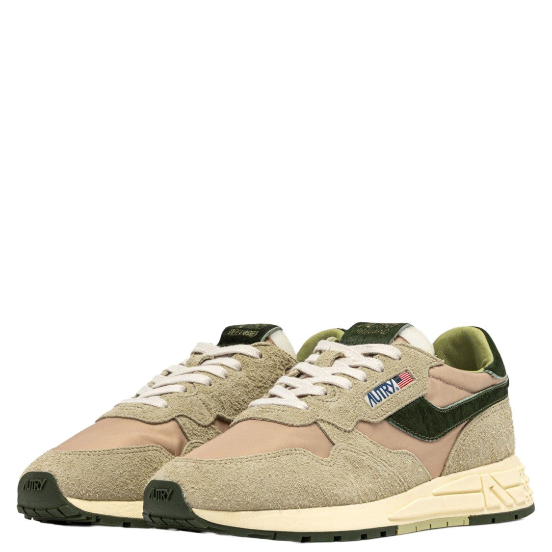 Autry Reelwind Low Nylon And Suede Sneakers