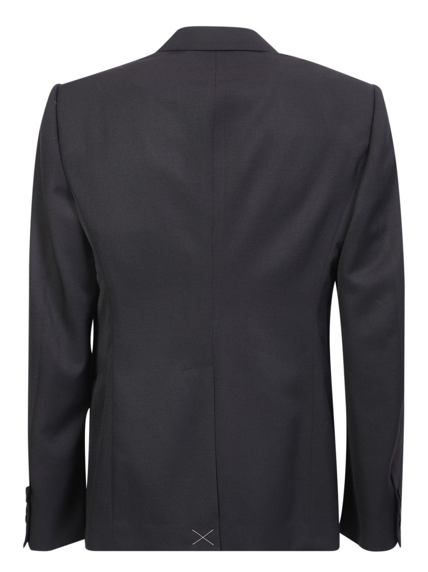 Alexander Mcqueen Black Single-Breasted Tailored Jacket Blazer