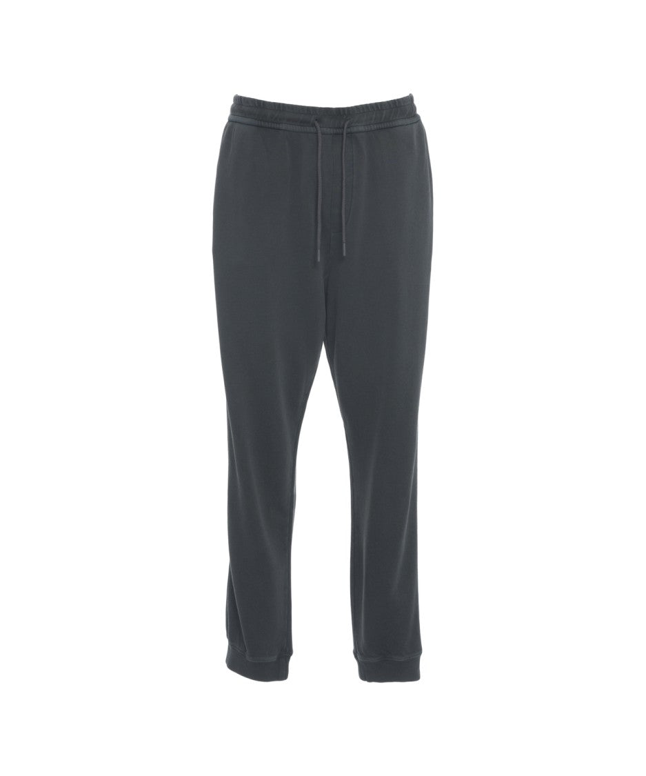 Closed Relaxed Fit Joggers With Adjustable Waist And Ribbed Cuffs