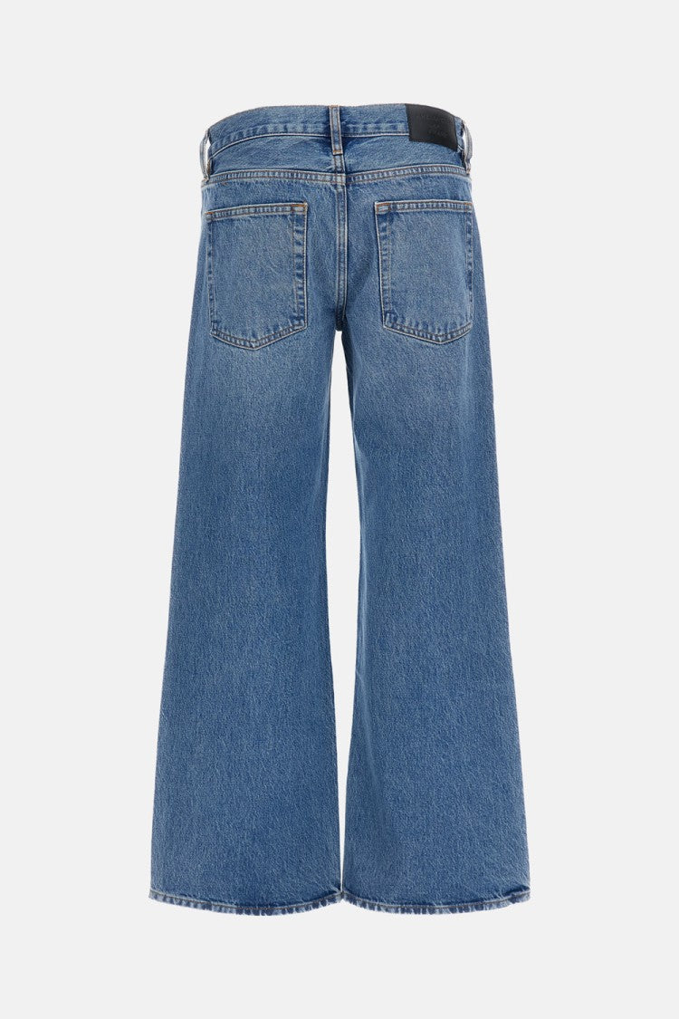 Frame Cropped Wide-Leg Bootcut Jeans With Pixie Length