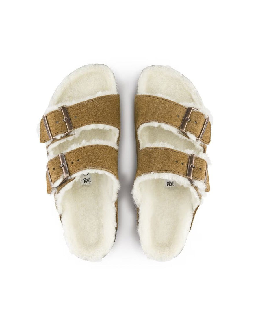 Birkenstock Arizona Shearling Mink Slipper