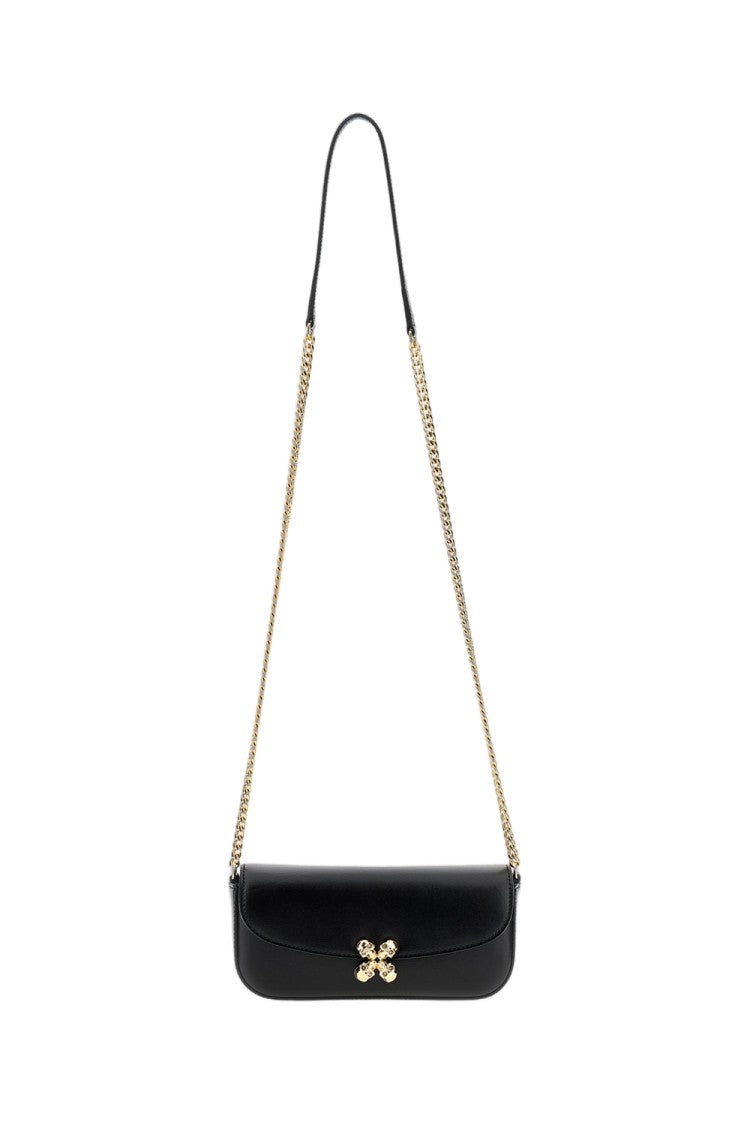Alexander Mcqueen Rectangular Leather Shoulder Bag With Gold-Tone Chain