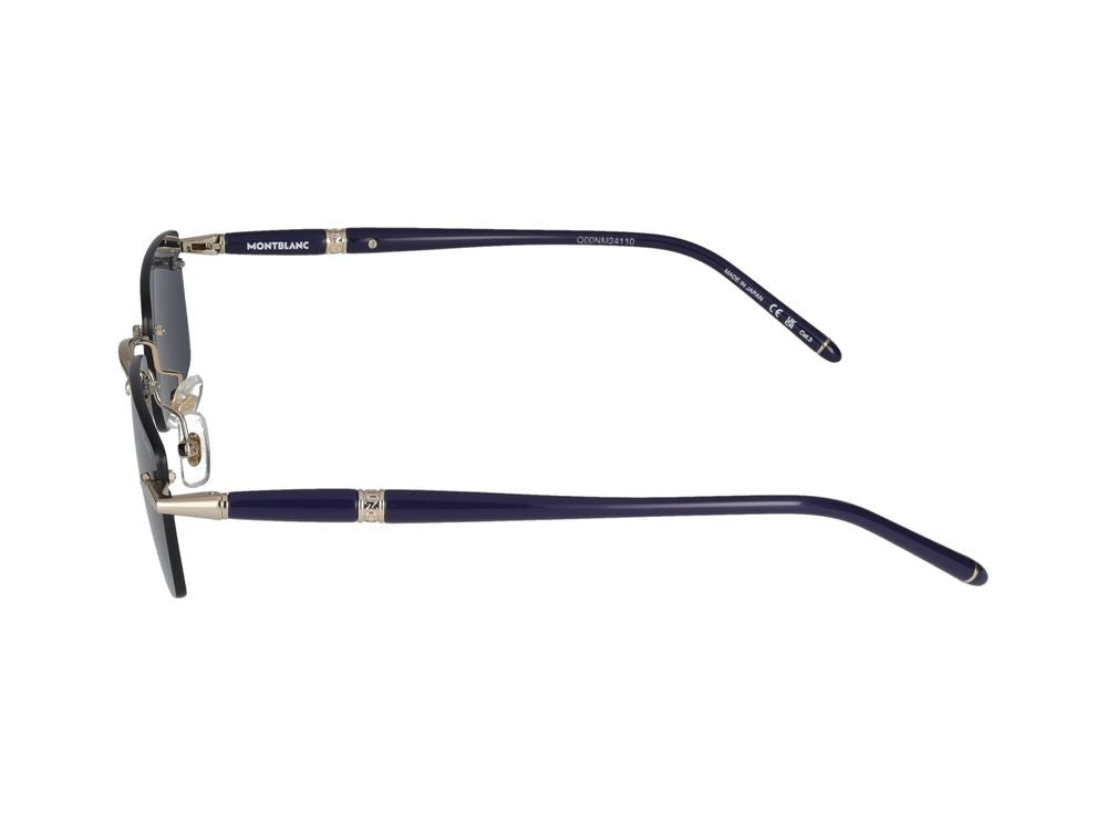 Montblanc Sunglasses Mb0344s 003 Gold Blue Blue 54/20/150