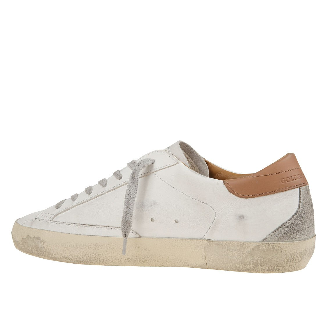 Golden Goose White Vintage Leather Sneakers