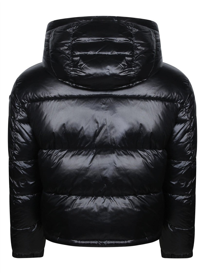 Blauer Gloria Cropped High Collar Quilted Down Jacket