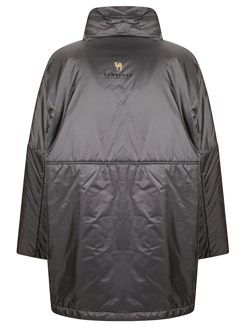 Max Mara Short Black Coat With High Collar