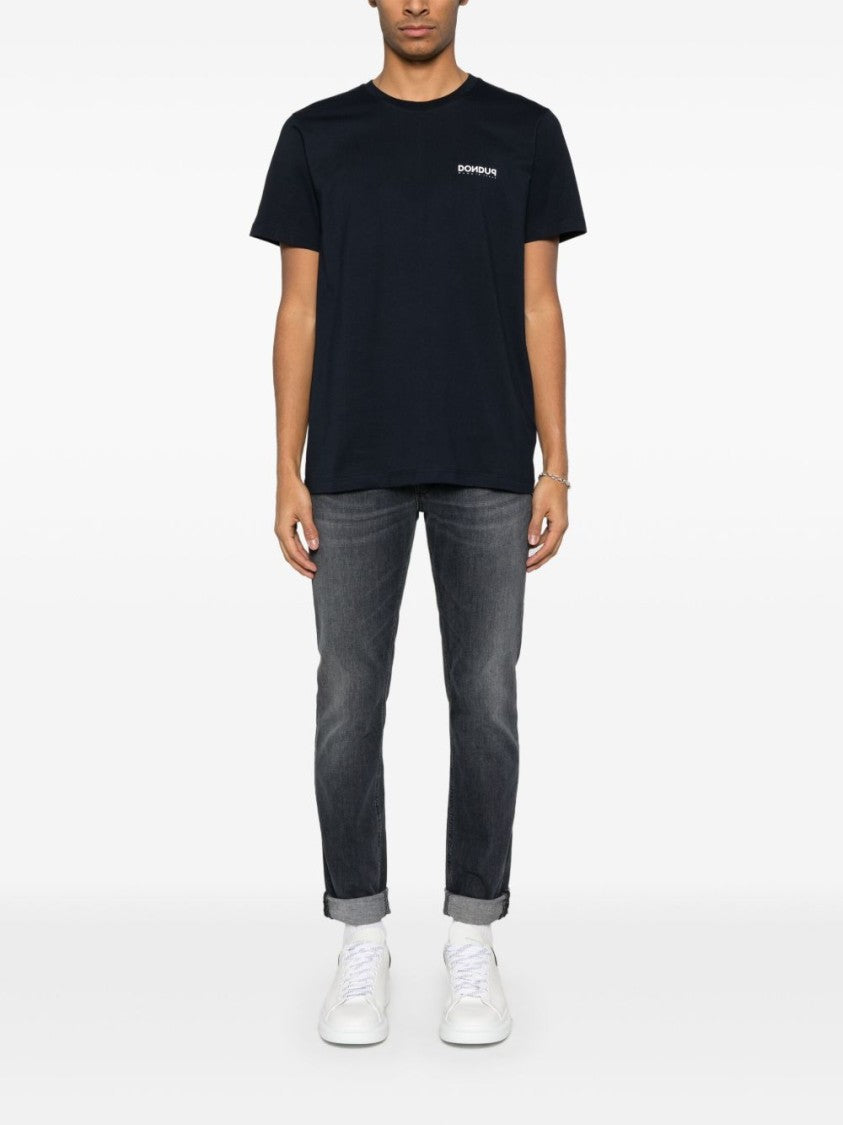 Dondup Grey Denim Jeans With Concealed Fly