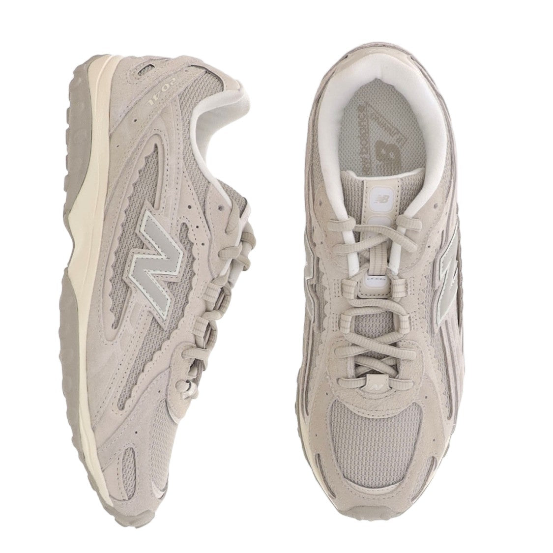 New Balance Beige 204L Panel Suede Mesh Sneakers