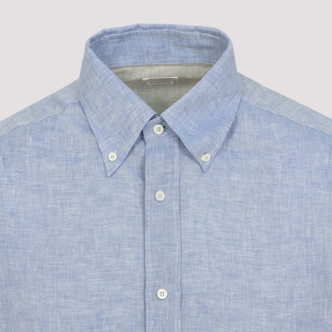 Brunello Cucinelli Light Blue Linen Shirt
