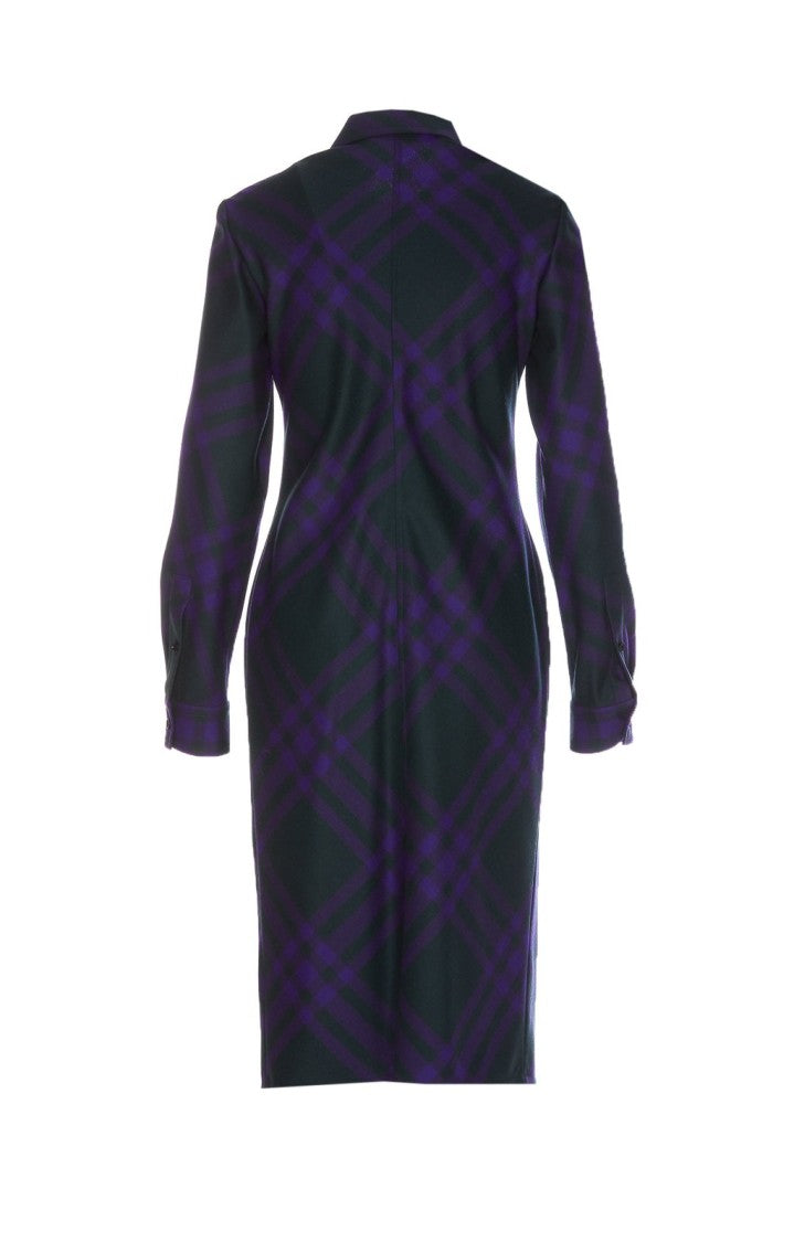 Burberry Midi Dress With Classic Shirt Silhouette
