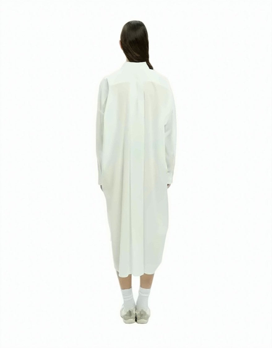 Mlo Artistic Front Print Side Slits Long Shirt