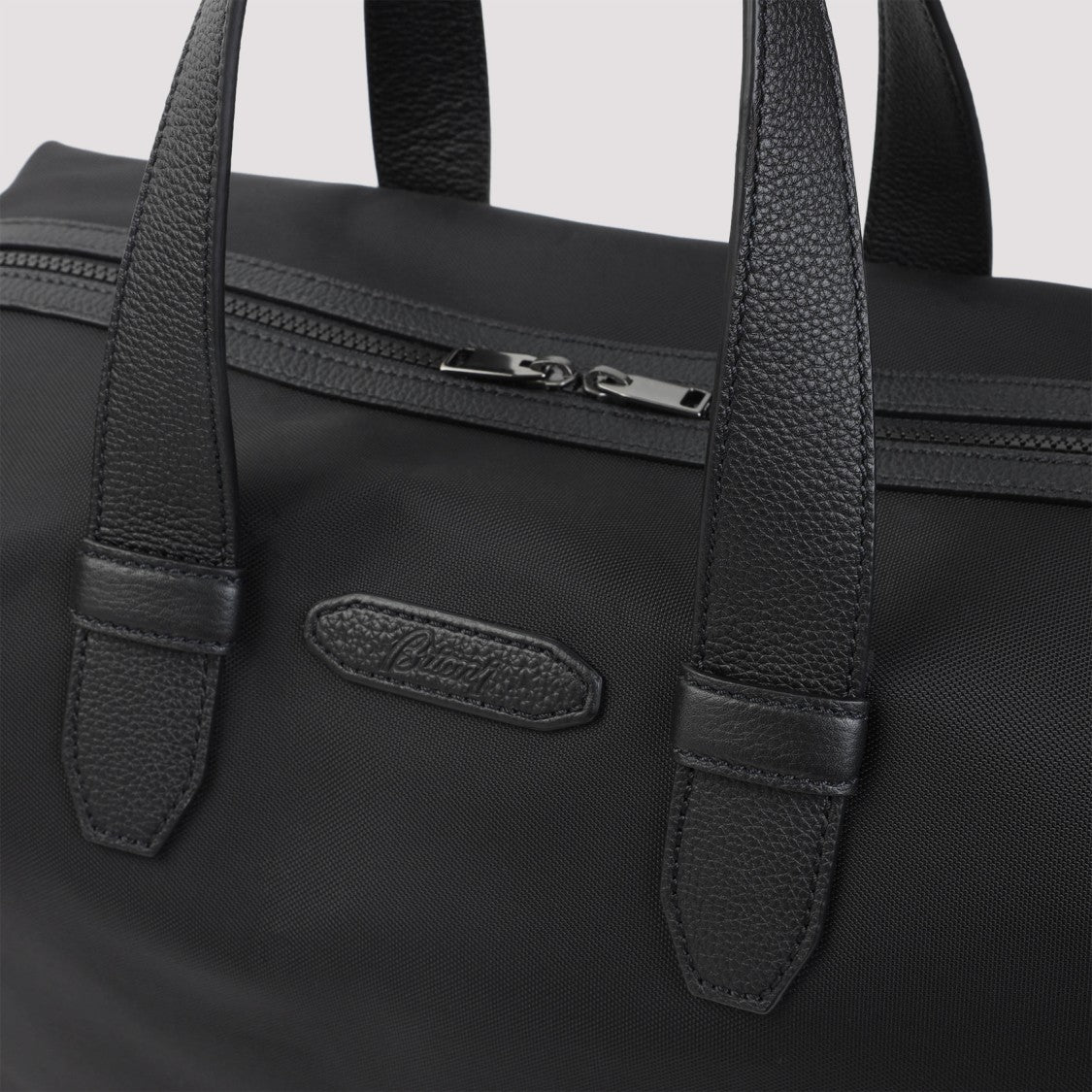 Brioni Weekend Black Polyamide Shoulder Bag