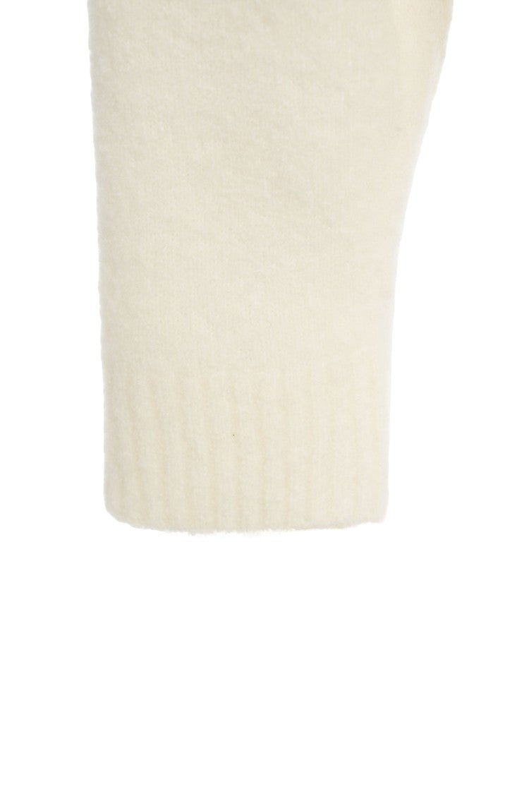 Crush Mohair Blend Sweater With Classic Crew Neck