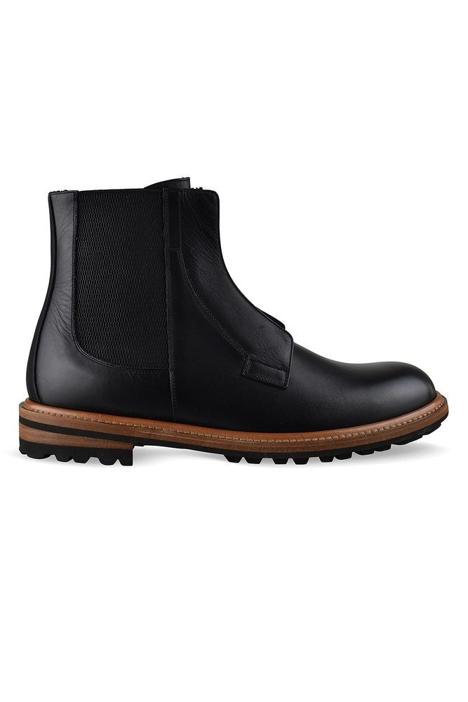 Dolce & Gabbana Black Leather Chelsea Boots