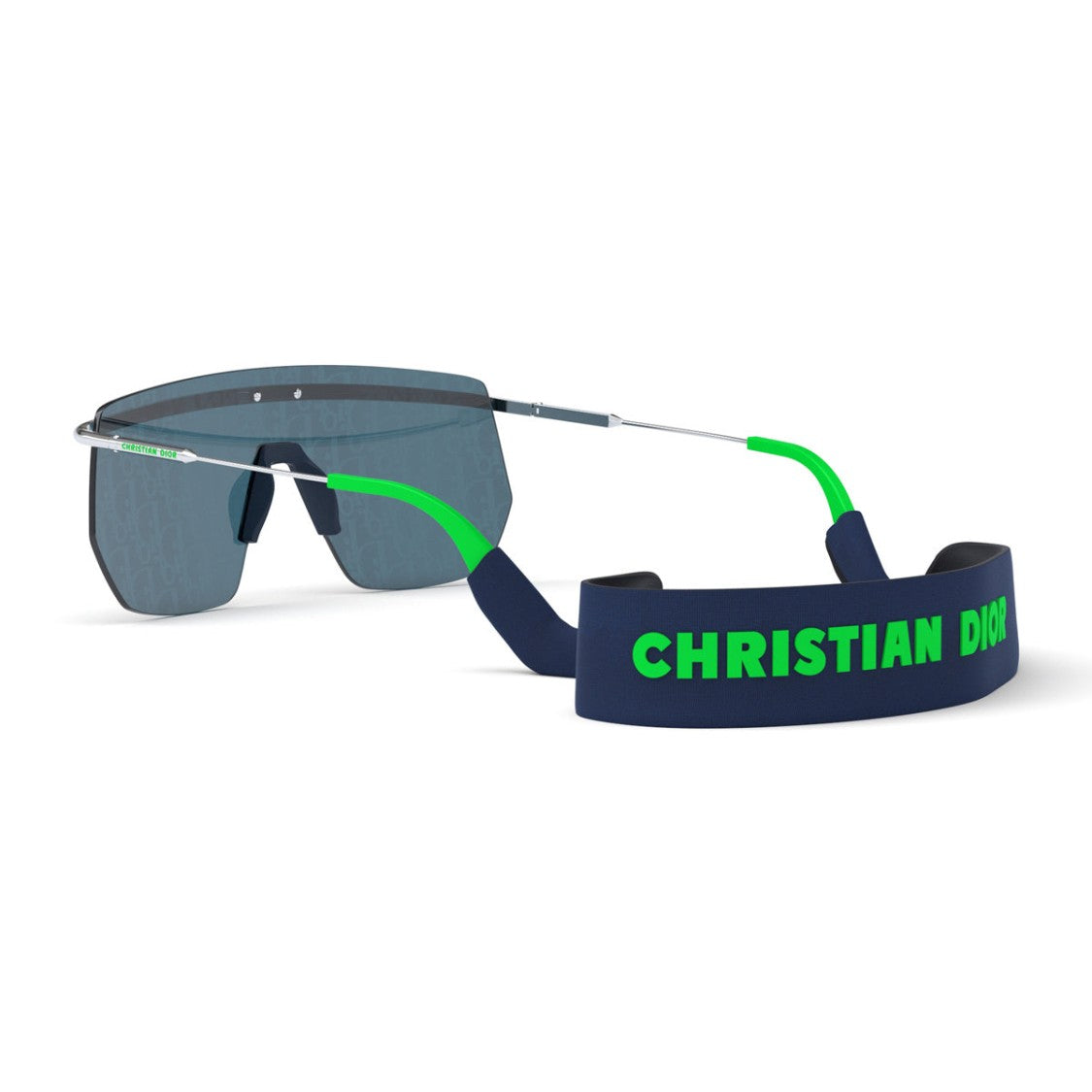 Dior Silver Dior Motion M1i Geometric Sunglasses