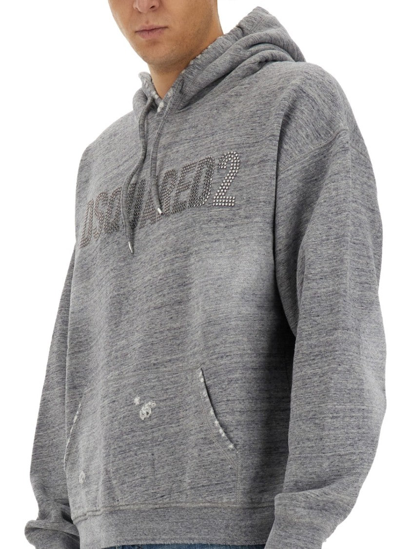 Dsquared2 Relaxed Fit Grey Sweatshirt