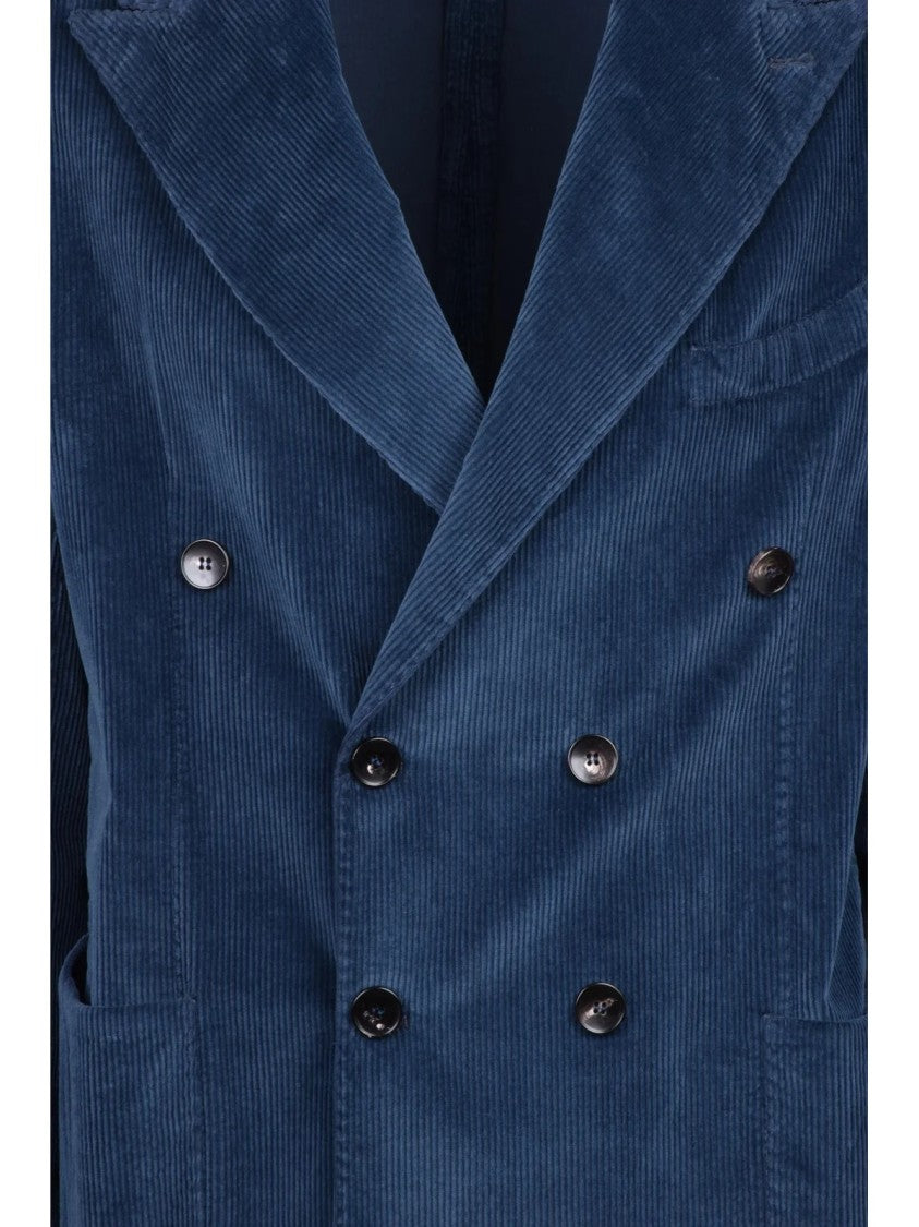 Fbte From Beginning To End Velvet Cotton Lyocell Elastane Men's Jacket