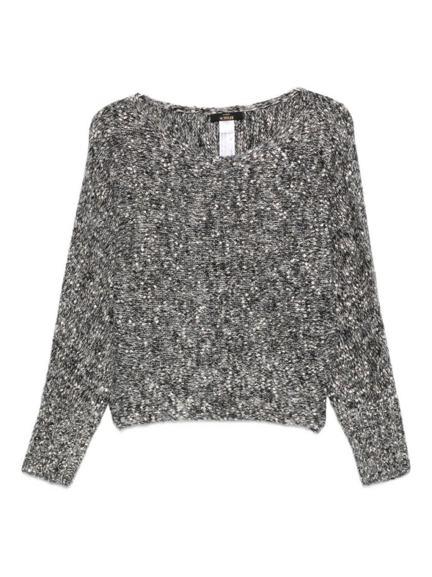 Twin-Set Textured Knit Sweater With Marled Effect