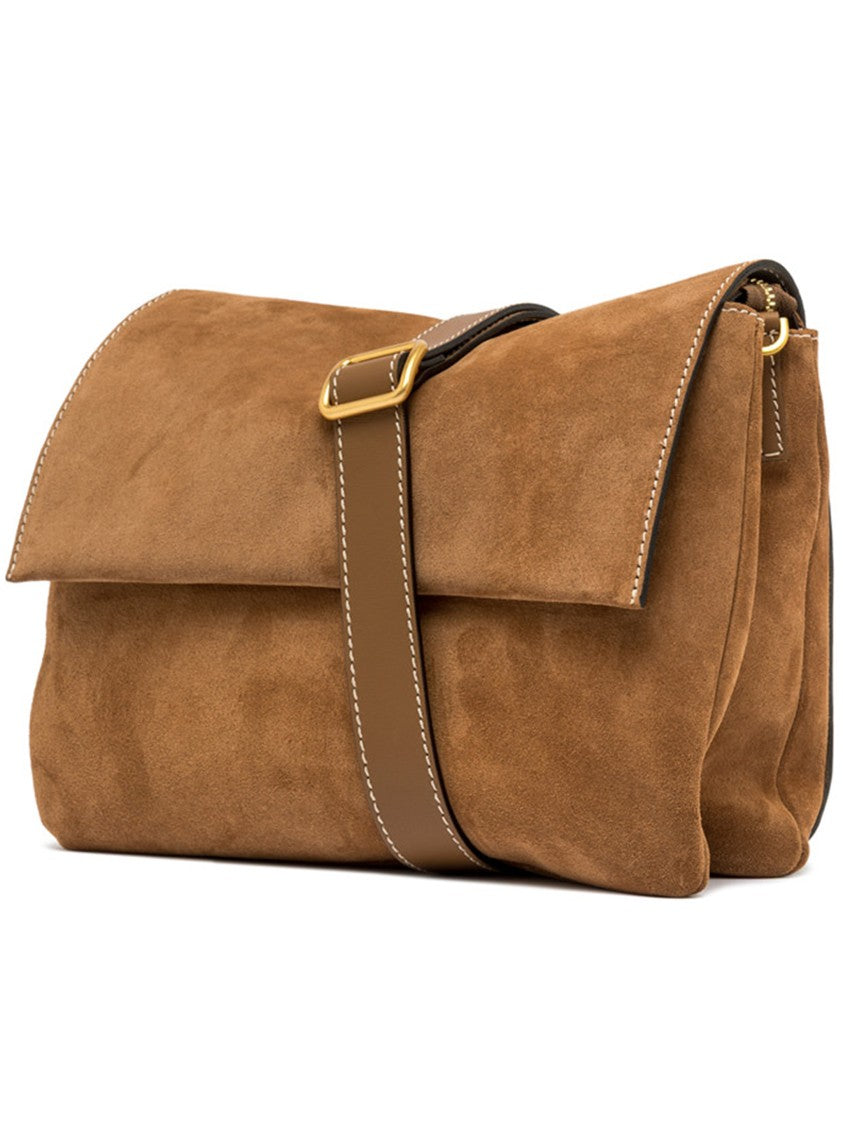 Gianni Chiarini Three Rich Brown Suede Clutch Bag