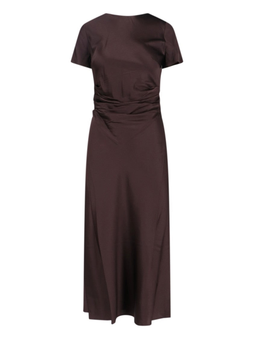 Staud Phare Midi Dress – Brown