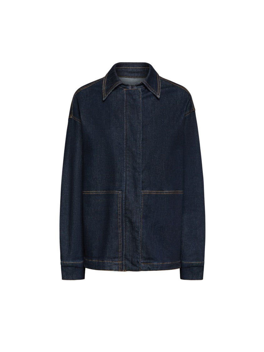 Elena Miro` Fluid Rinse Wash Denim Jacket