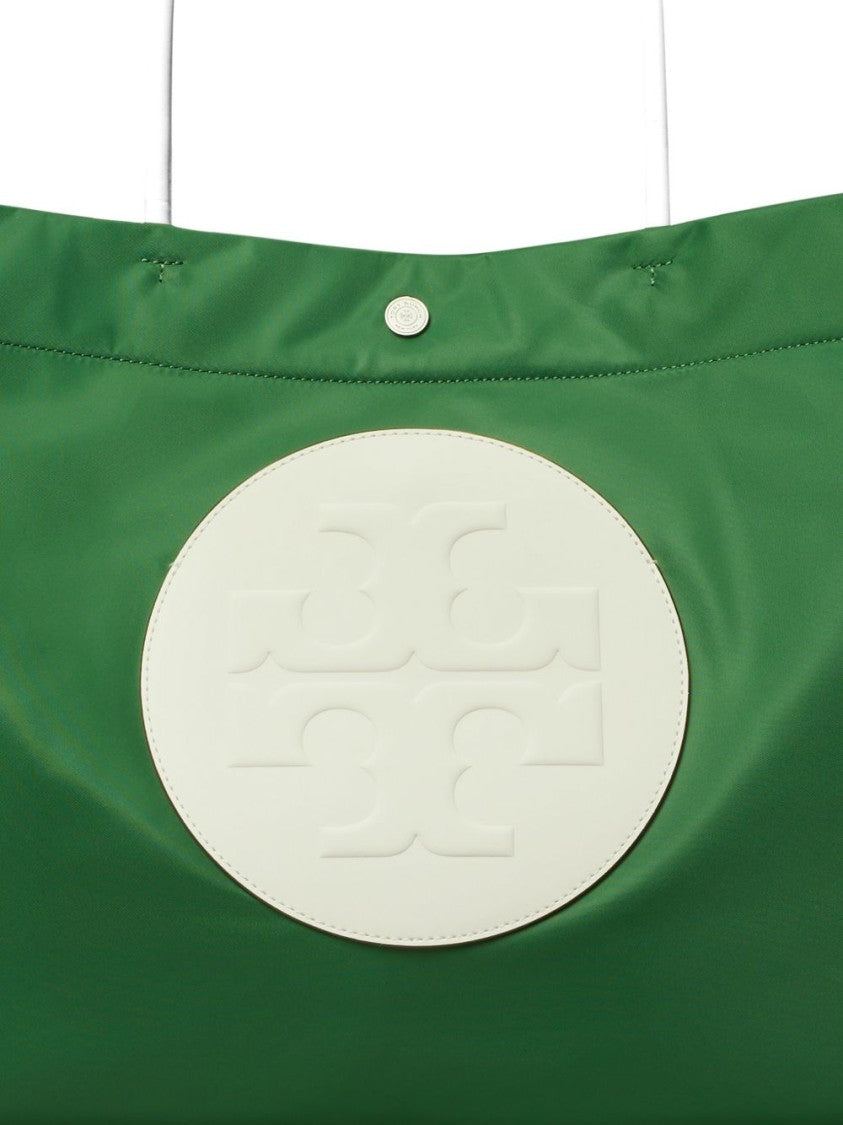 Tory Burch Rectangular Green Tote Bag