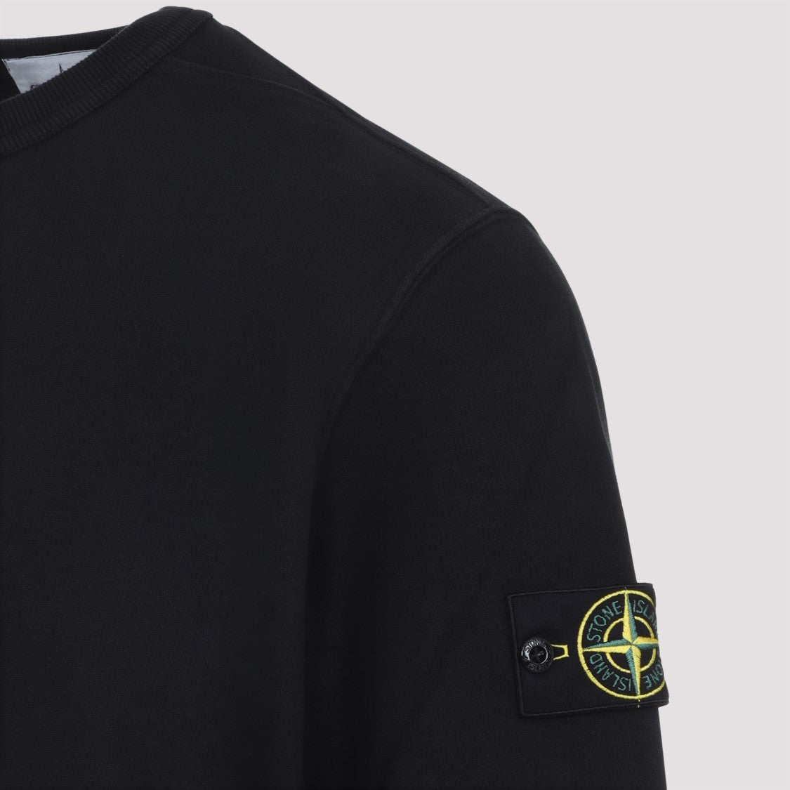 Stone Island Black Cotton Sweatshirt