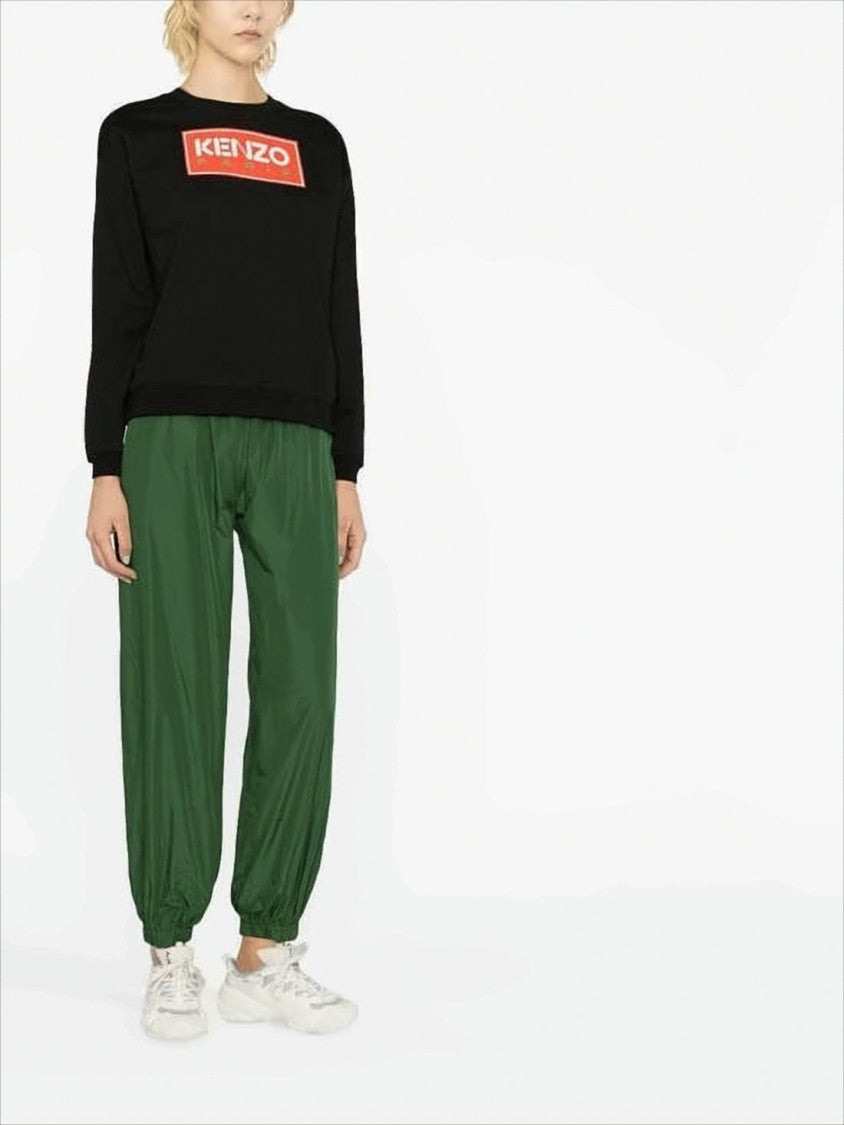 Kenzo Relaxed-Fit Long Sleeve Top With Bold Chest Patch