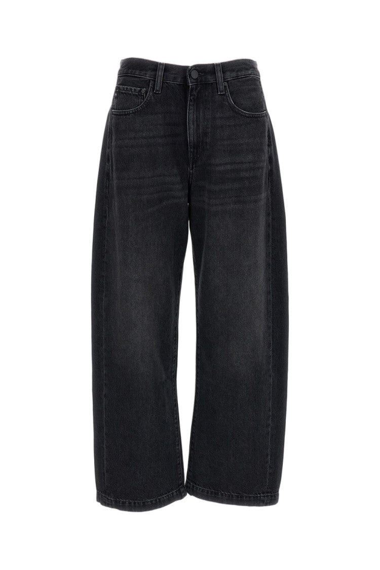 Ag Black Hattie High-Rise Barrel Jeans