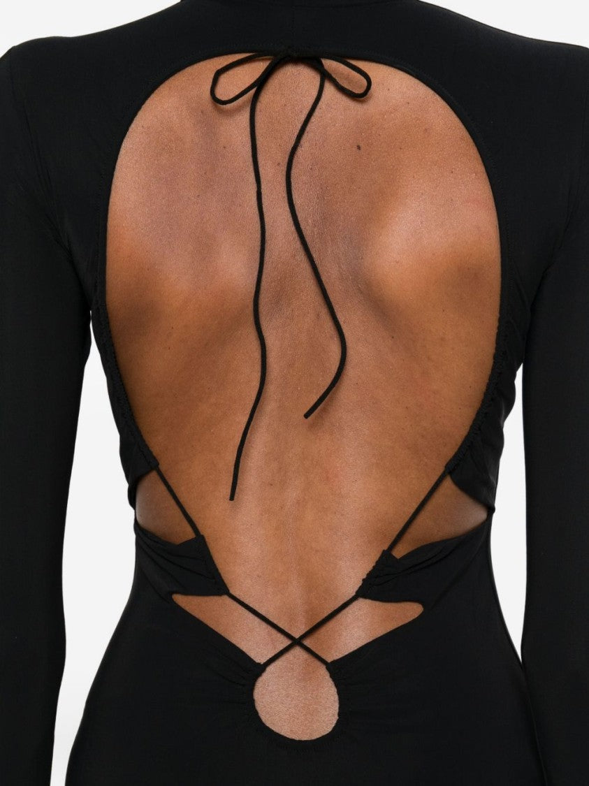 Amazuin Maxi Dress With Open Back