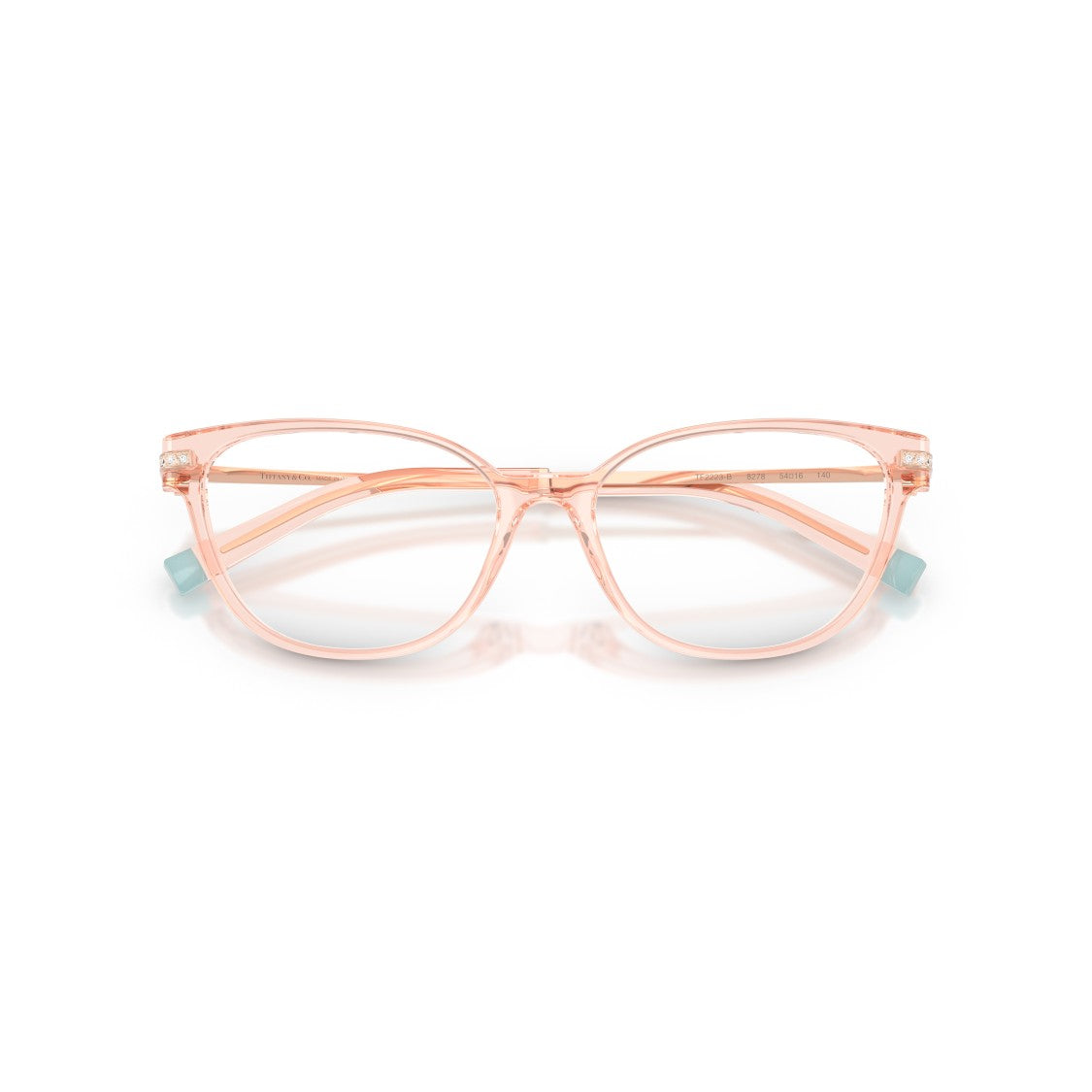 Tiffany & Co. 0Tf2223b Translucent Light Pink Cat-Eye Eyeglasses